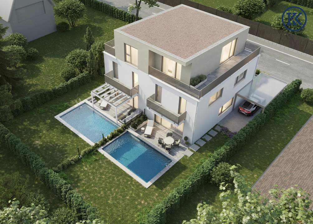 Sommer im eigenen Garten: Neubau-Highlight mit Pool nahe Wien