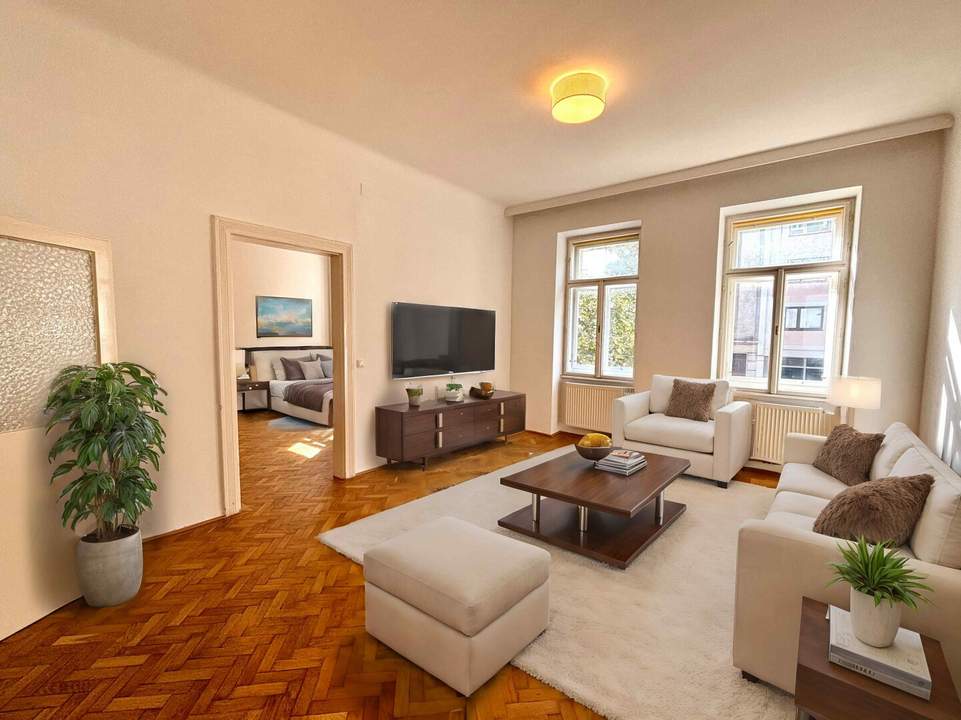 Schöne 3,5 Zimmer Altbauwohnung/Ordination im Nibelungenviertel nahe Schmelz, 1150!
