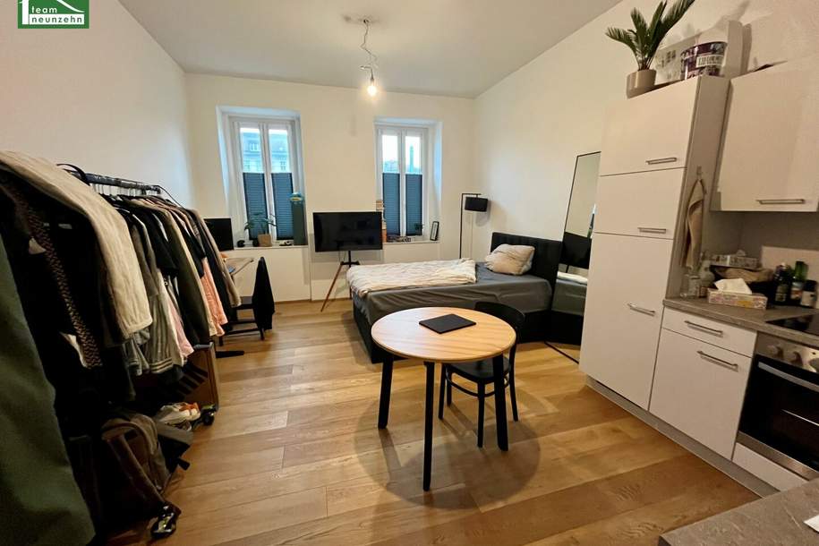DIREKT BEIM AKH - SANIERTE KLEINWOHNUNG - 2 MIN ZUR U6 - INKL. EINBAUKÜCHE - BEFRISTET VERMIETET BIS 07/2026, Wohnung-kauf, 196.000,€, 1090 Wien 9., Alsergrund