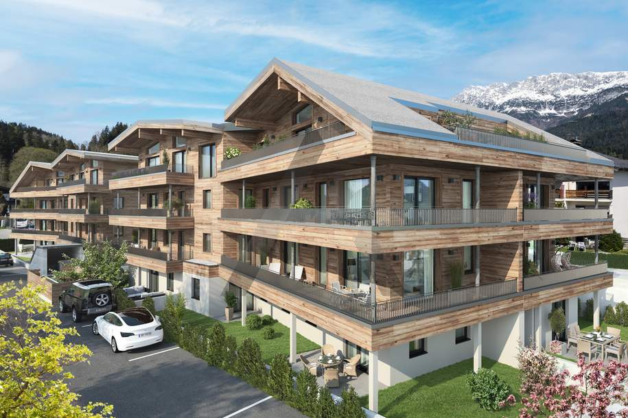 Neubau: 4-Zimmerwohnungen in Pisten- & Zentrumsnähe - Ellmau, Wohnung-kauf, 1.029.400,€, 6352 Kufstein