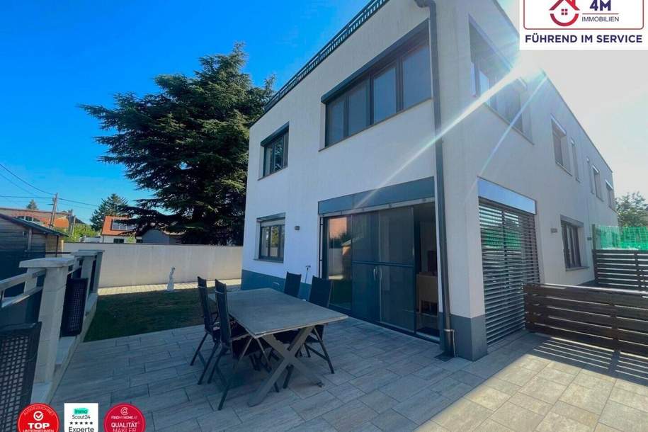 ARCHITEKTONISCHE ELEGANZ AUF 3 EBENEN – DESIGNER-DOPPELHAUSHÄLFTE MIT TERRASSEN, LUXUSKÜCHE & 7 ZIMMERN (BJ 2017), Haus-kauf, 740.000,€, 2201 Korneuburg