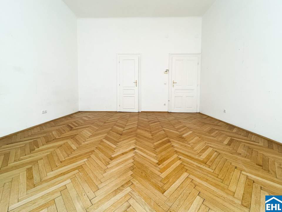 2 Zimmer-Altbauwohnung: Hofruhelage Nähe Ungargasse