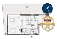 Luxuriöse 2 Zimmer Dachgeschoßwohnung als Erstbezug im Seepark Oggau! PROVISIONSFREI für den Käufer!