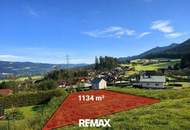 *** TOP ANGEBOT 1134m² Baugrundstück 572/3 in Krieglach: Ruhige, Erhöhte Lage mit wundervollem Ausblick ***