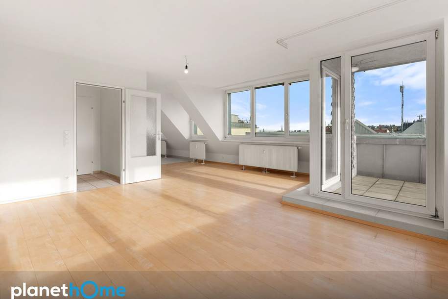 Lichtdurchflutete Dachgeschosswohnung mit traumhaftem Weitblick, Wohnung-kauf, 890.000,€, 1050 Wien 5., Margareten