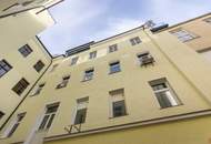 INVESTMENT IN DER ZIEGLERGASSE | Unbefristet vermietete Altbauwohnung | Nähe Mariahilfer Straße, Neubaugasse, U3/U6 | Garagenstellplätze im Haus