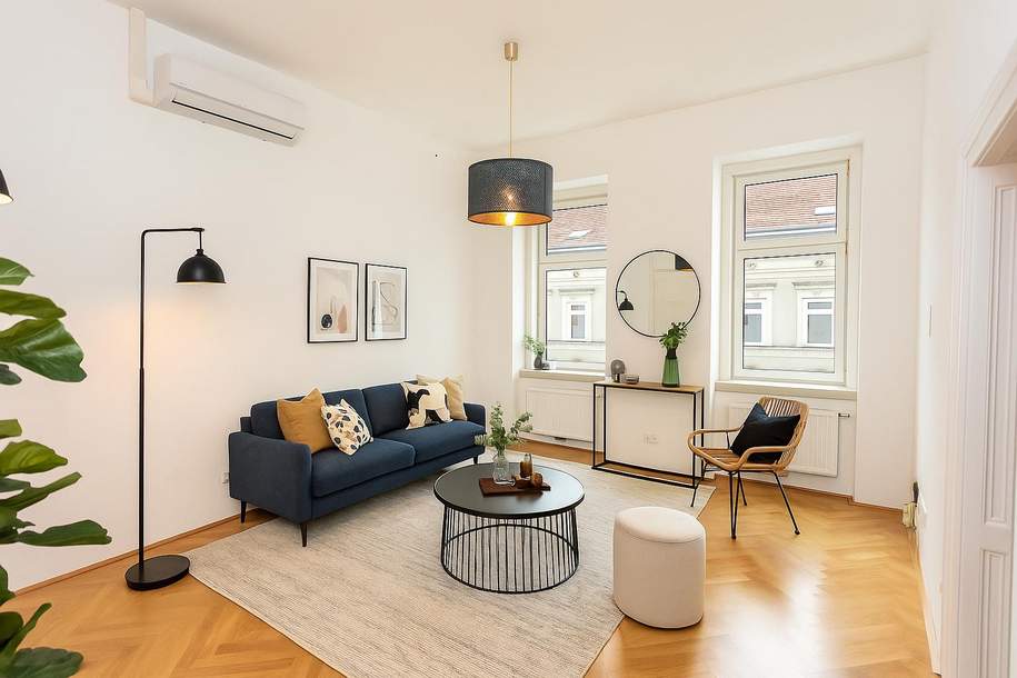 Charmante Altbauwohnung mit frischem Look – gut geschnitten, modernisiert und Top angebunden, Wohnung-kauf, 215.000,€, 1020 Wien 2., Leopoldstadt