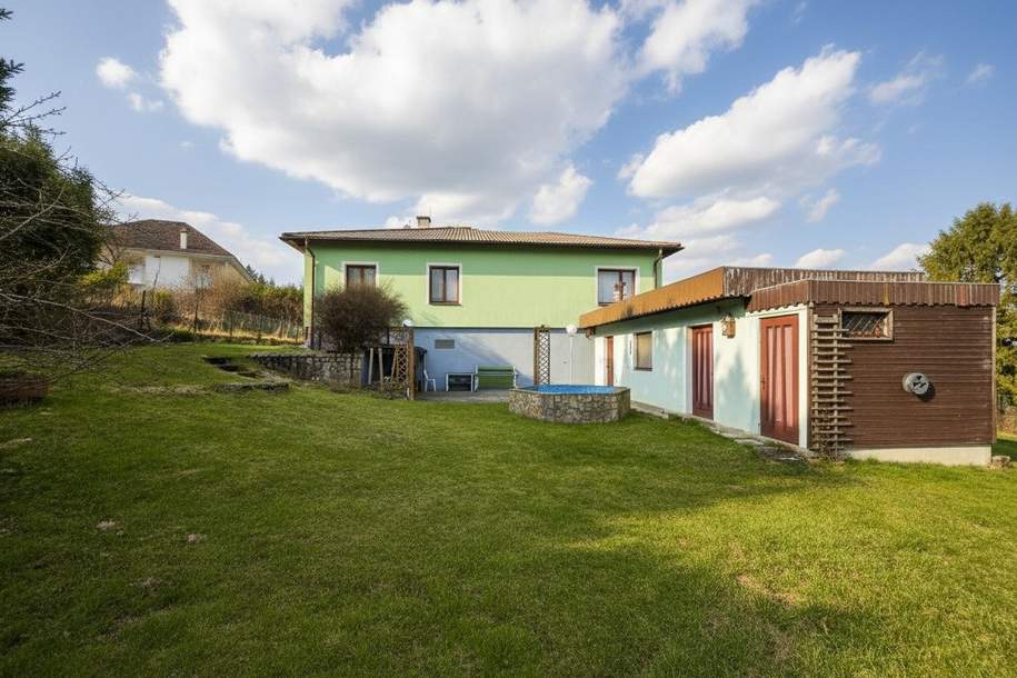 Bungalow mit Ausblick | Nebengebäude | großer Garten &amp; viel Platz zum Entfalten, Haus-kauf, 239.000,€, 2116 Korneuburg