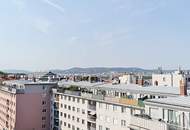 TERRASSENHIT, TANBRUCKGASSE, 88 m2 Dachgeschoß mit 41 m2 Terrasse, 2 Zimmer, Küche, Wannenbad, Parketten, Fernblick, Bhf-Meidling