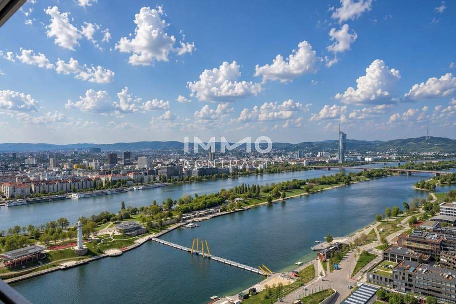 ERSTBEZUG Studio-Apartment: Sonnenuntergang inklusive – Direkt bei der U1 Donauinsel, Wohnung-kauf, 424.710,€, 1220 Wien 22., Donaustadt