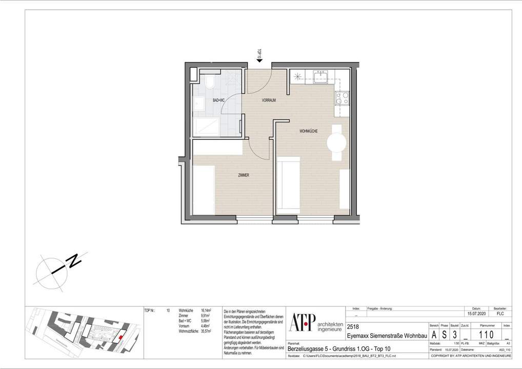 Attraktive 2-Zimmer Wohnung in unmittelbarer Nähe zur SCN