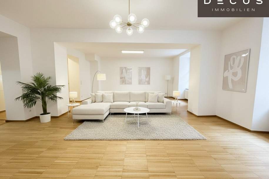 | ATEMBERAUBENDE &amp; HELLE 2-ZIMMER ALTBAUWOHNUNG | CA. 111m² | RUHIG GELEGEN | RICHTUNG KAPAUNPLATZ | INNENSTADT | TOP LAGE, Wohnung-miete, 1.380,75,€, 8010 Graz(Stadt)