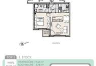 Klein wohnen - groß genießen! Hofseitige Neubauwohnung mit Balkon und Grünblick! Perfekte Raumaufteilung + Beste Vermietbarkeit + Garagenplatz optional! Jetzt zugreifen!