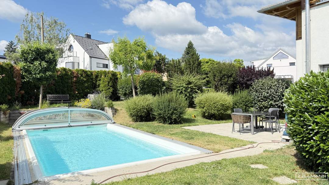 Exklusive Doppelhaushälfte mit beheiztem Pool auf 516 m² in Bestlage von Hietzing | ZELLMANN IMMOBILIEN