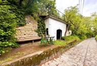 Idyllisches Presshaus mit Kellerröhre in der Nähe der Stammersdorfer Kellergasse