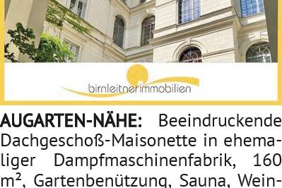 Beeindruckende Dachgeschoß-Maisonette in ehemaliger Dampfmaschinenfabrik, 160 m², Gartenbenützu, Wohnung-kauf, 1020 Wien 2., Leopoldstadt