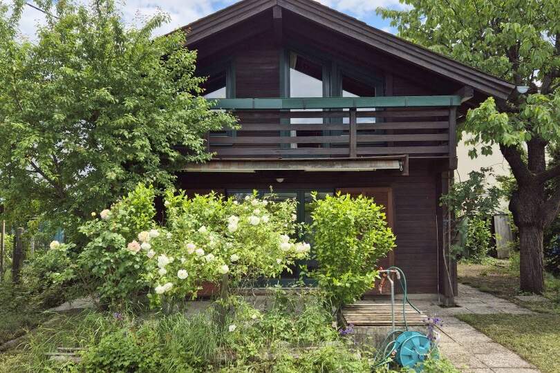 Sommerhaus mit schönem Garten am Schloss-See, Haus-miete, 841,68,€, 1230 Wien 23., Liesing