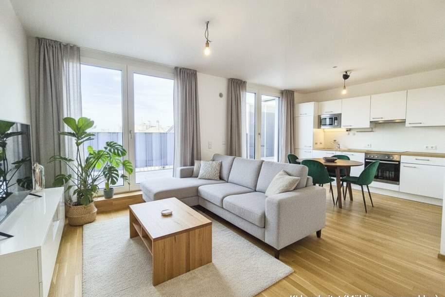 Modernes Wohnen über den Dächern Wiens – mit Terrasse &amp; Tiefgarage, Wohnung-kauf, 398.000,€, 1110 Wien 22., Donaustadt
