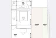 "Reihenhaus" - Wohnung mit kl. Garten und Terrasse - nähe Bahnhof Meidling - AB SEPTEMBER