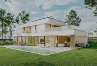 Rarität im Grünen - Geplantes Einfamilienhaus inkl. 77m² Dachterrasse, Küche und beheizbarem Swimmingpool.