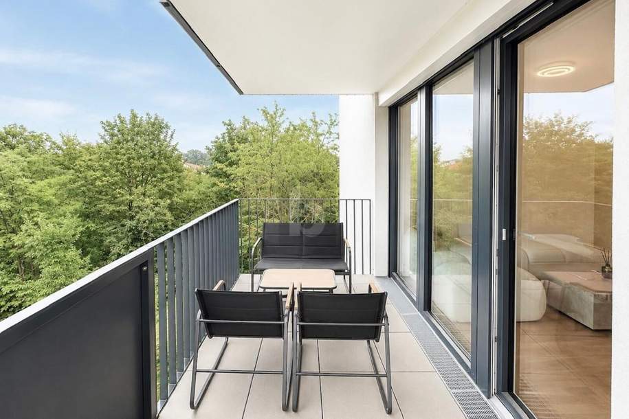 MODERNER WOHNTRAUM MIT GROßZÜGIGEM BALKON & BLICK INS GRÜNE, Wohnung-miete, 1.147,00,€, 1220 Wien 22., Donaustadt