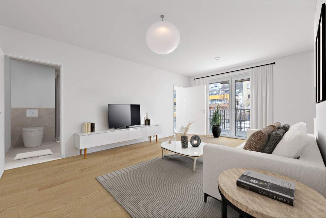 2-ZIMMER-WOHNUNG UND DER EIGENE DACHGARTEN