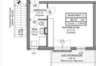 Neuwertige 1-Zi-Wohnung mit Terrasse in 1210 Wien zur Miete! Anmietung MÖBLIERT oder UNMÖBLIERT möglich!