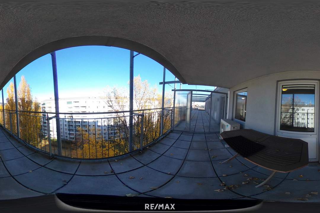 DG-Wohnung mit 2 Terrassen auf Wohnebene und phänomenalem Fernblick über Wien