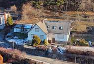 2 große Häuser nebeneinander, Fernblick, angrenzender Wald 7ha optional