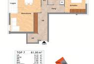 Mietwohnung, 2 Zimmer + Loggia, modern, hochwertig, zentral, in Linz Stadt