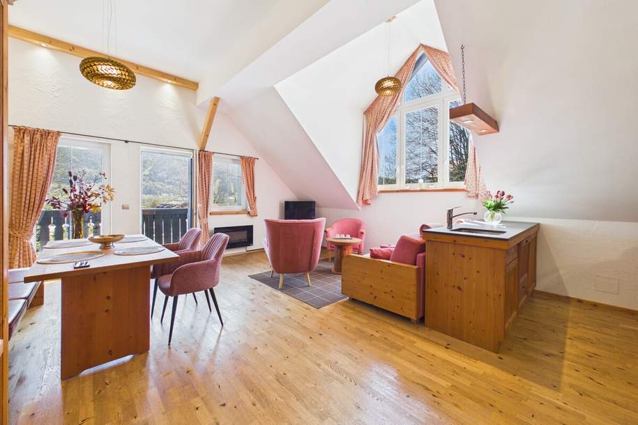 Exklusive Dachgeschosswohnung mit traumhaftem Seeblick & Wellnessbereich in Bodensdorf, Wohnung-kauf, 329.000,€, 9551 Feldkirchen