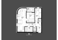 3-Zimmer-Wohnung mit optimaler Aufteilung