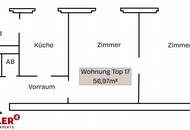Zentrale 2 Zimmerwohnung mit traditionellem Flair