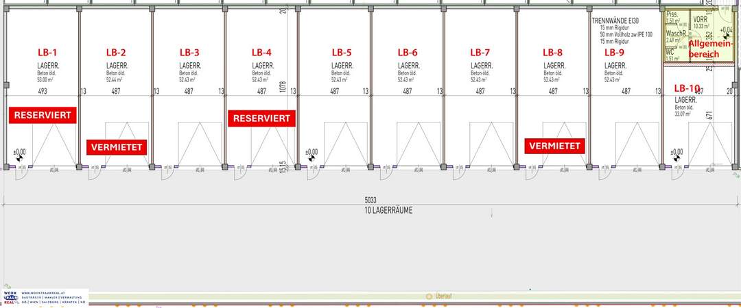 WOHNMOBILE oder BOOT-Stellplatz mit ca.52 m² NOCH 6 FREI