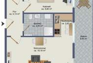 Zur Miete: Gepflegte 2-Zimmer-Wohnung mit Loggia in der Innenstadt