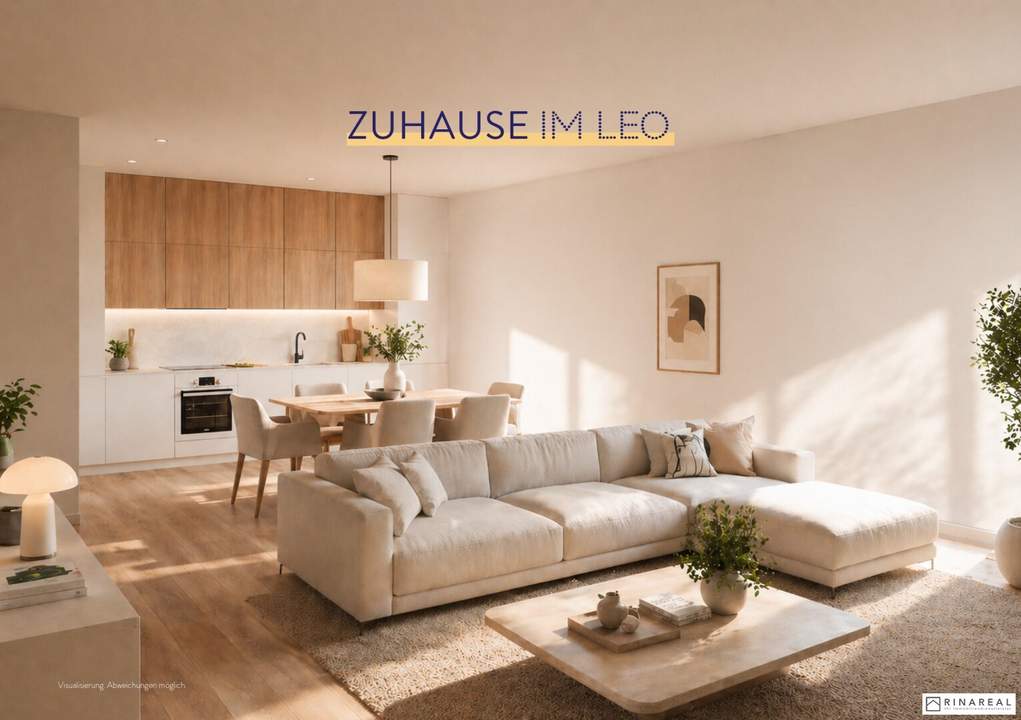 FÜR ANLEGER // Zuhause IM LEO | Gut geplante 3 Zimmer Wohnung mit Balkon | 2.OG | Tiefgarage im Gebäude | Hauptstraße | Ende 2028 - Top 31