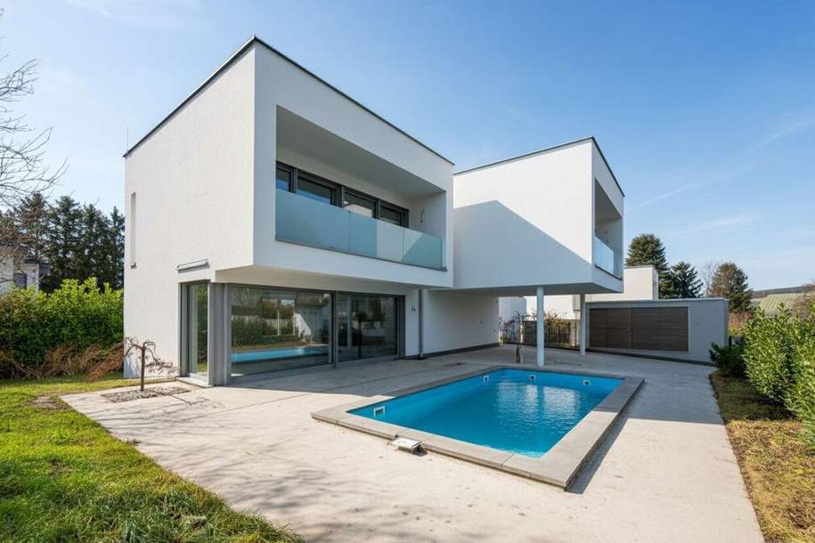 Erstbezug! Moderne Architekten-Villa mit Pool in Tulbing, Haus-kauf, 635.000,€, 3434 Tulln