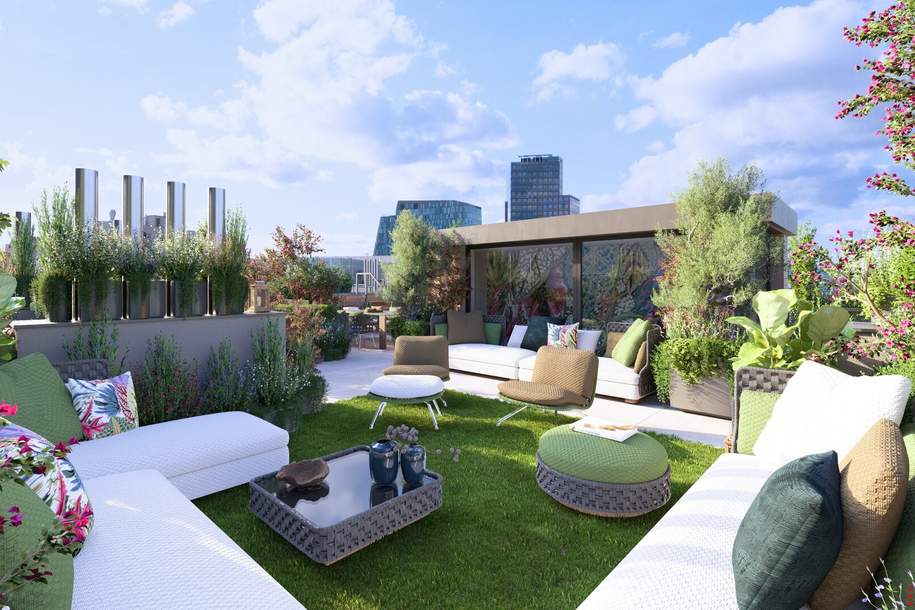SPEKTAKULÄRES PENTHOUSE DER EXTRAKLASSE | Wintergarten mit aufklappbaren Fensterflächen | ca. 114 m² Dachterrasse mit Pool-Option | Schlafzimmer hofseitig | 360°-Tour, Wohnung-kauf, 3.490.000,€, 1030 Wien 3., Landstraße
