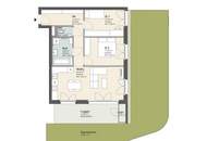 3-Zimmer-Wohnung mit sonniger Loggia und großem Eigengarten