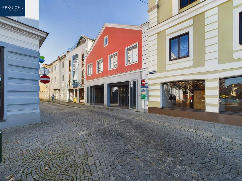 MIETE - Geschäftshaus beim Hundertwasserbrunnen, Hauptplatz im Zentrum von ZWETTL