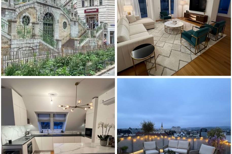 Exklusive 4-Zimmer-DG-Wohnung in 1160 Wien mit Balkon und Terrasse, Wohnung-miete, 3.795,00,€, 1160 Wien 16., Ottakring
