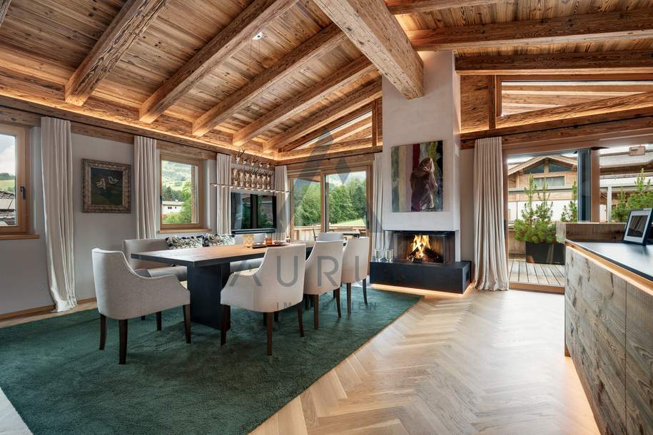 Möblierte Dachgeschoss-Maisonette in Toplage mit Pool, Wohnung-kauf, 2.500.000,€, 6365 Kitzbühel