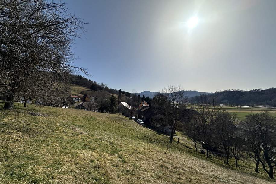 7 Parzellen verfügbar - Tolles Baugrundstück am Sonnenhang in Prenning bei Deutschfeistritz – 3.700 m², aufteilbar in 7 Parzellen, Grund und Boden-kauf, 68.000,€, 8121 Graz-Umgebung