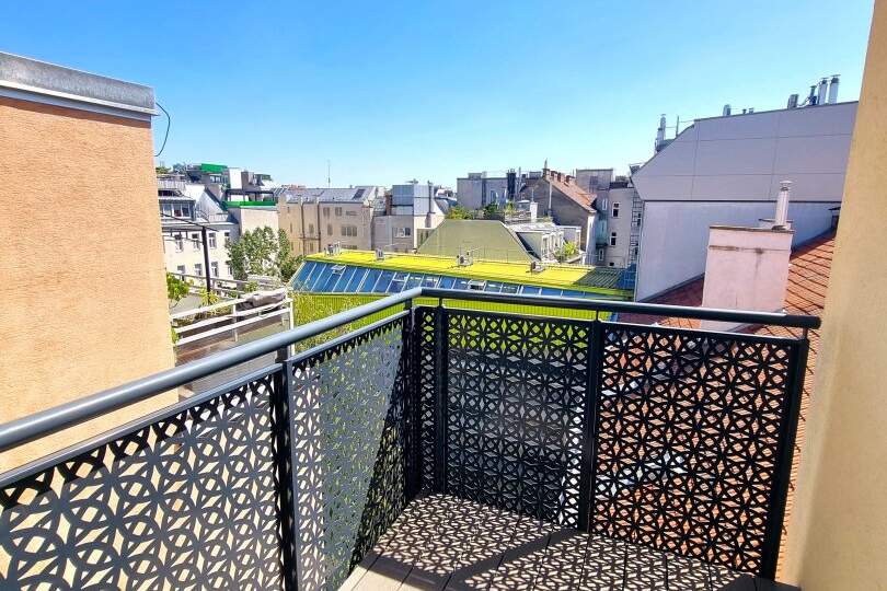 Smartes Wohnen über den Dächern! Raffiniert eingerichtet + Durchdacht bis ins Detail + Hofseitiger Balkon + Perfekte Infrastruktur und Anbindung! Jetzt zugreifen!, Wohnung-kauf, 270.000,€, 1070 Wien 7., Neubau