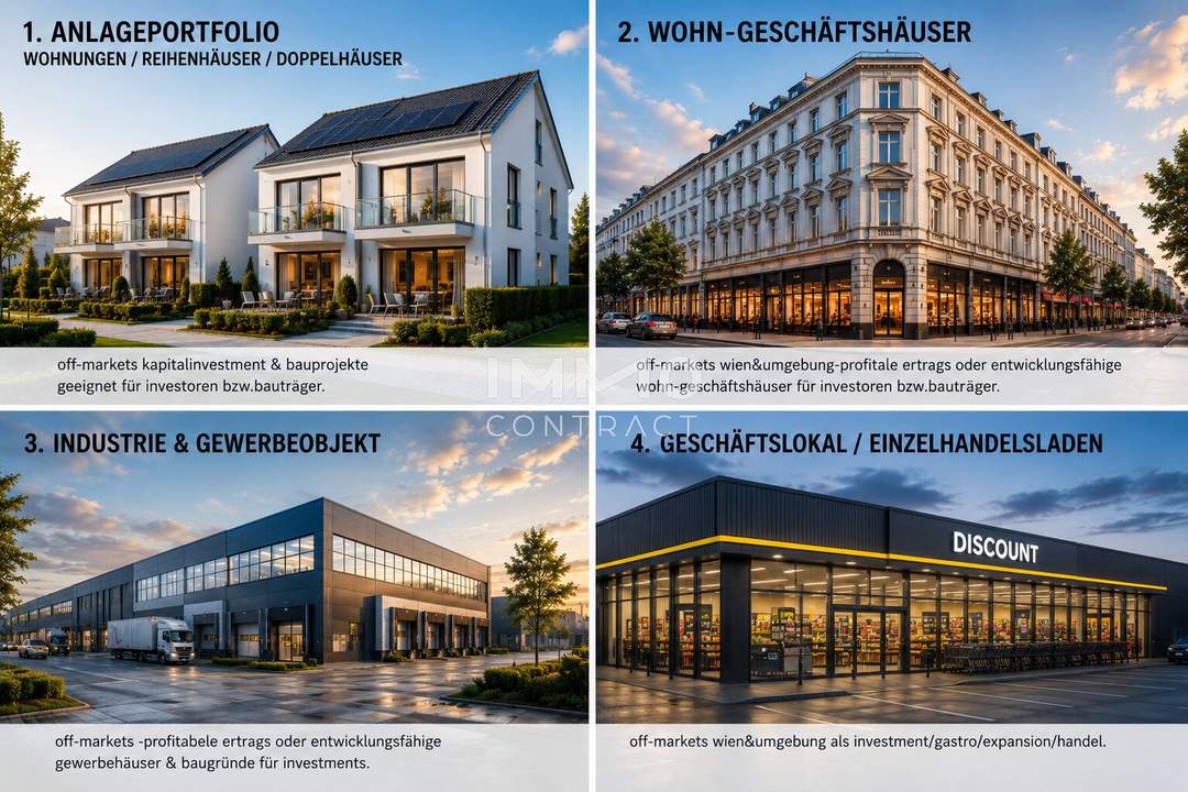 Wohn- & Geschäftshäuser, Gewerbeobjekte , Bauprojekte sowie Handelsflächen