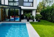 Moderne Designvilla mit Pool, Wintergarten, Kamin - Massivbau in Toplage mit perfekter Anbindung an die U6 (550 m) und Badner Bahn (350 m)