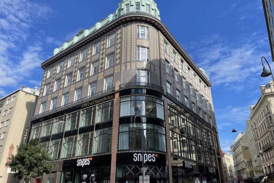 Büro in bekanntem Jugendstilhaus direkt in der Rotenturmstraße!, Gewerbeobjekt-miete, 24,00,€, 1010 Wien 1., Innere Stadt