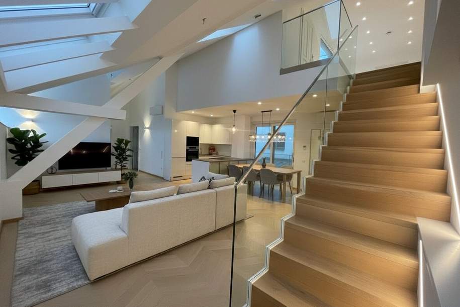 1010! Modernes und hochwertig ausgestattetes 4-Zimmer Dachgeschoss mit Balkon in toller Lage!, Wohnung-miete, 4.555,63,€, 1010 Wien 1., Innere Stadt