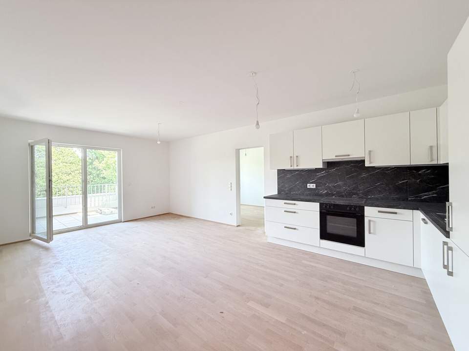 Provisionsfreier Erstbezug! Zweizimmerwohnung mit Balkon und Garagenplatz