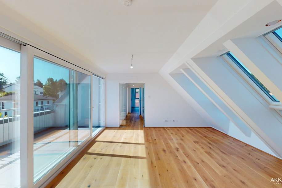 NEUER PREIS: 3-Zimmer-Dachgeschoss mit Privatlift &amp; Terrasse nahe Kurpark Oberlaa – PROVISIONSFREI, Wohnung-kauf, 619.000,€, 1100 Wien 10., Favoriten